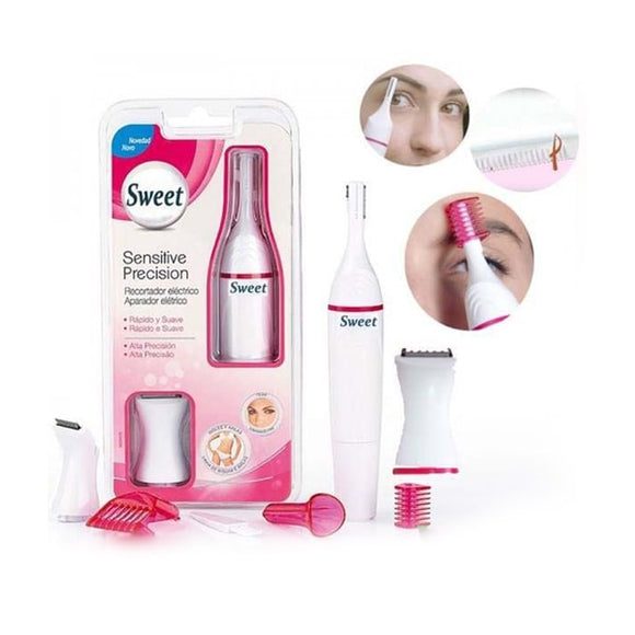 5 in 1 Sweet Sensitive Touch Electric Trimmer for Women Eyebrow Bikini Trimmer (Hair Removal) | 24HOURS.PK