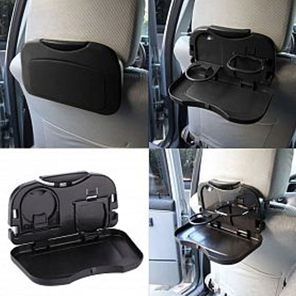 Pack of 2 Folding Auto Cup Holder Car Back Seat Table Auto Travel Dask