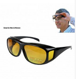 Pack of 2 HD Night Vision & Day Glasses - Black & Yellow | 24HOURS.PK