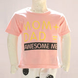 Mom Dad Awesome Me Printed Malai Jersey Stuff Baba Pink