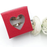 Pack of 2 Double Sided Heart Design Ring With Heart Design Box For Her Gift or Engagement Golden 0864 | 24hours.pk