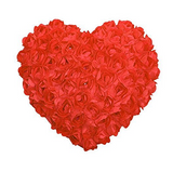Red Rose Heart Shaped Valentine Love Cushion  Romantic Valentine Birthday Gift Wedding Decoration | 24hours.pk