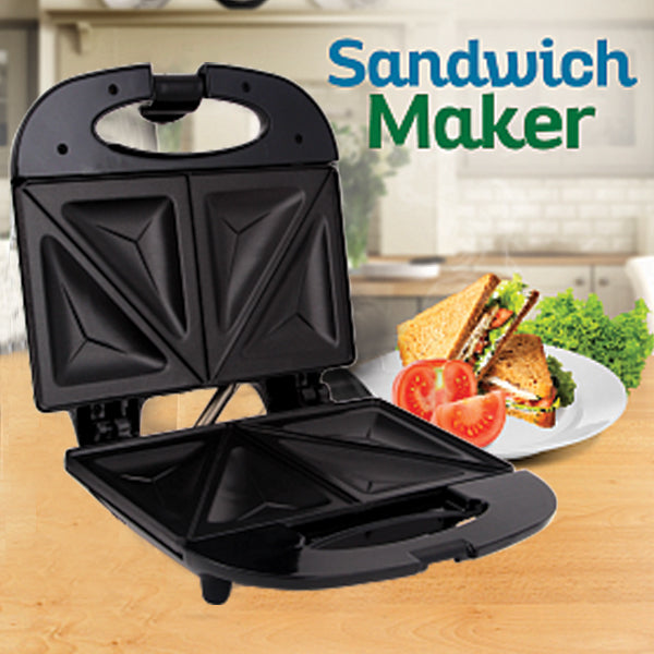 2 SLICE SANDWICH MAKER with Non stick coating