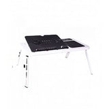 E-Stand Portable Laptop Table With Cooling Fan WhiteBlack PC & Laptop Accessories | 24HOURS.PK