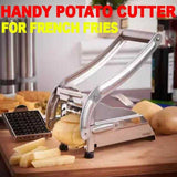 Handy Potato Cutter For French Fries Double Blade SS Professional | 24hours.pk