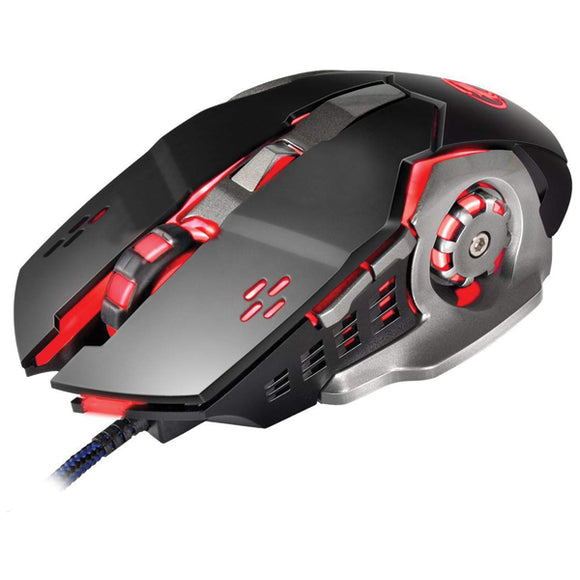 Gaming Mouse 6 Button LED Wired Gaming Mouse PC Mouse Computer Mouse With 4 Adjustable DPI Levels 5001 500 2500 4000 | 24HOURS.PK