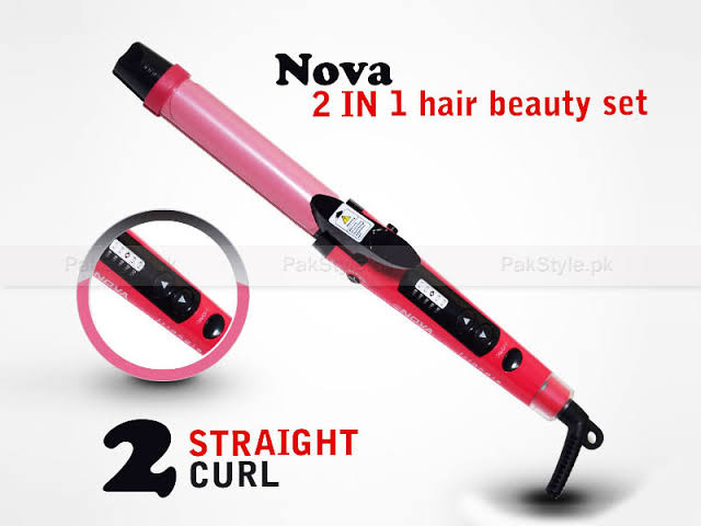 Nova 2 in 1 Hair Straight Curl 0103 24hours.pk