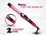 Nova 2 in 1 Hair Straight Curl 0103 | 24HOURS.PK