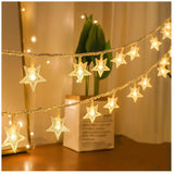 20 star lights for Ramadan Kareem Decoration - Battery operated Fairy lights For Ramadan party and Iftar party and Eid decoration