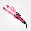 2-In-1  KEMEI  Hair Iron - Pink