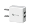 Dual Port USB 2.4A Wall Charger (w Micro USB Cable)