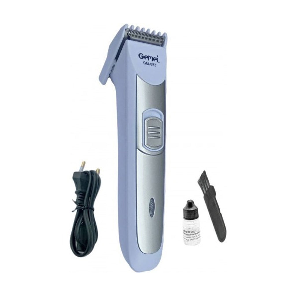 RECHARGEABLE GEMEI MENS BODY HAIR TRIMMER SHAVER MALE GROOMING CLIPPER GM-683 | 24hours.pk