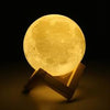 Random Effect Color 3D moon lamp Chargable - 18 cm | 24hours.pk