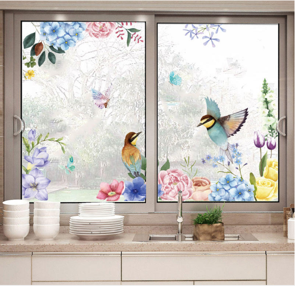 6D Birds Wall Sticker - Multicolor and Random Design 513 | 24hours.pk