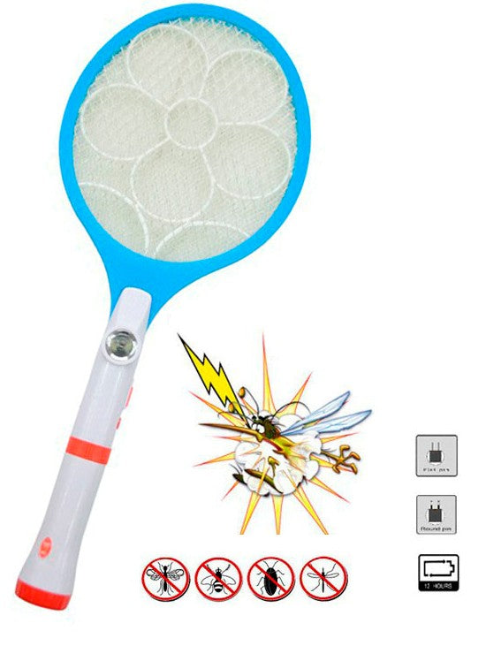 Electric LED Bug Fly Mosquito Zapper Swatter 2 In 1 | 24HOURS.PK