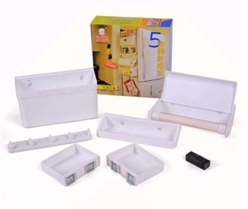 Set of 5 Magnetic Kitchen Storage Dispenser | 24hours.pk