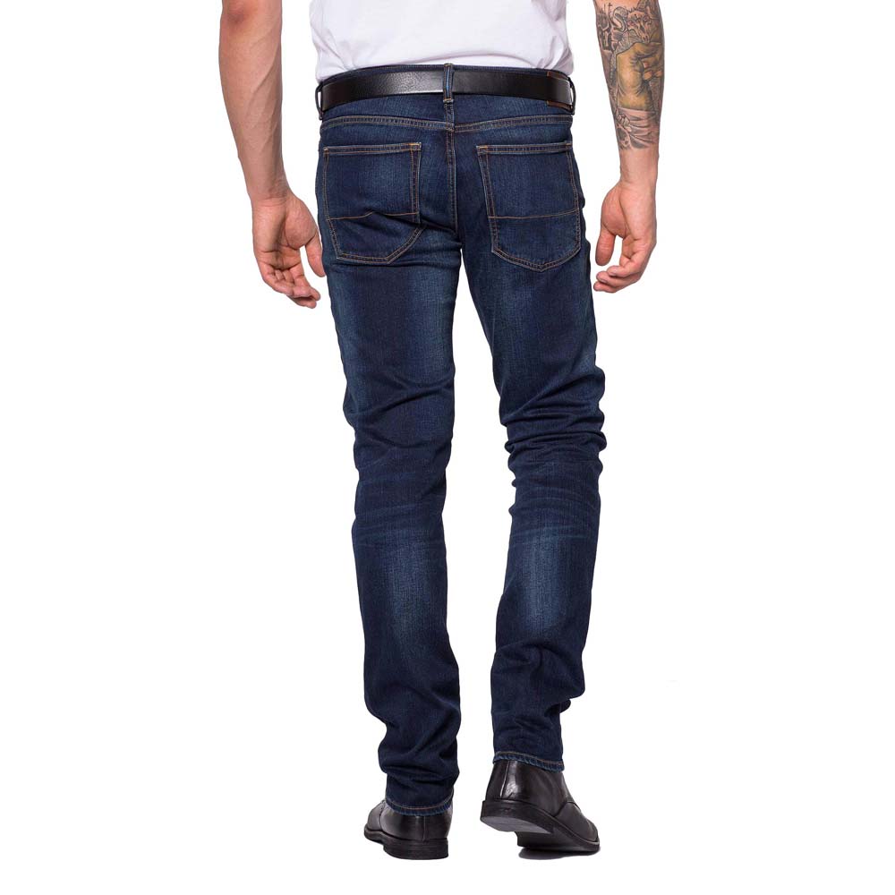 Simple Design Dark Blue Jeans For Men's | 24hours.pk
