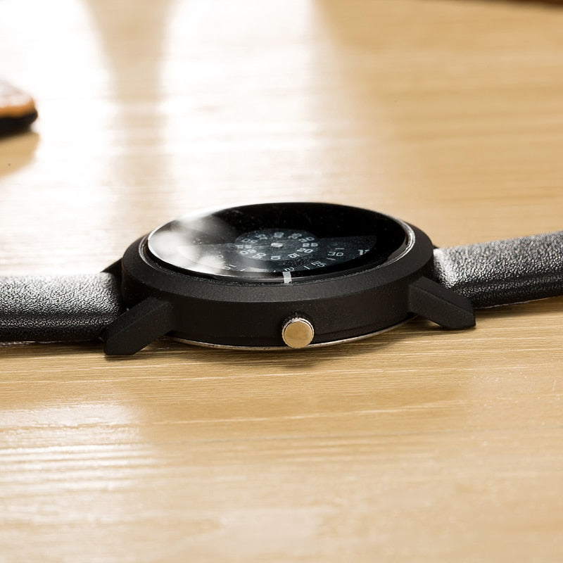 Creative Pattern Camera Concept Short Simple Special Digital Disks Hands Fashion Watch For Unisex Black 8563 | Abdul Basit Janjee