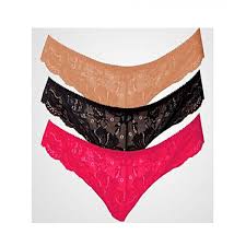 Pack of 3 Flourish Lovely Lace Women Panty Box | 24hours.pk