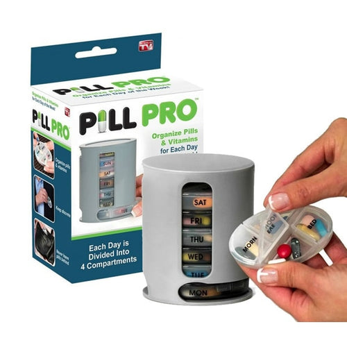 Pill Pro Tablets Pills Organizer - Best Medicine Storage Box (001) | 24HOURS.PK