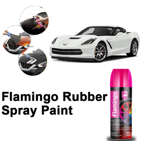 Flamingo Rubber Spray Paint White 450 ml | 24HOURS.PK
