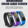 C1PLUS Smart Bracelet Smartwatch Android IOS Bluetooth Sports Waterproof Heart Rate Monitor Blood Pressure Measurement Touch Screen Stopwatch Pedometer Call Reminder Activity Tracker (1132) | 24HOURS.PK
