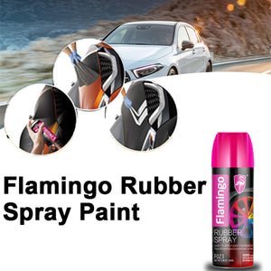 Flamingo Rubber Spray Paint Black  450 ml | 24HOURS.PK