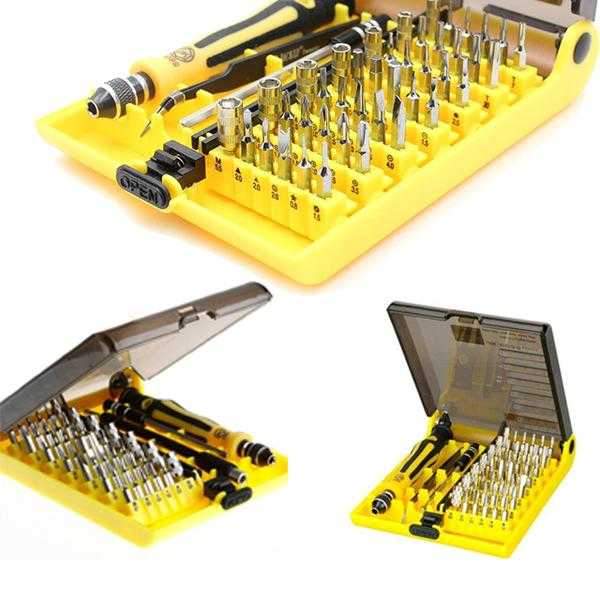 Pack of 2 Versatile Screwdrivers Set 2811 & Jacckly Professional Tool Kit with Storage Box 0225 | 24HOURS.PK