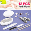 Pedi Mate Complete 12 Pcs Handheld Pedicure Manicure Set. | 24HOURS.PK