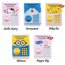 Mini Atm Money Saving Safety Box For Kids Atm Money Bank | 24hours.pk