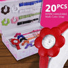 20Pcs Interchangeable Multi-Color Strap & Heart Shape Bezel Watch for Women | 24HOURS.PK