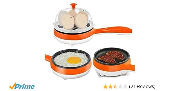 2 in 1 Egg Boiler & Electric Frying Pan | 24hours.pk