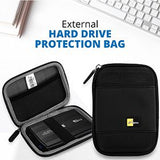Hard Sailcloth 2.5 Inch Portable External Hard Drive Protection Bag. | 24hours.pk