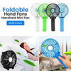 Foldable Hand Fans Battery Operated Rechargeable Handheld Mini Fan, Assorted Color | 24HOURS.PK
