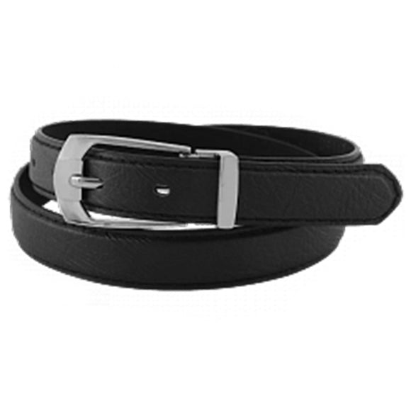 Real Leather Stylish Ladies Belt, Black | 24HOURS.PK