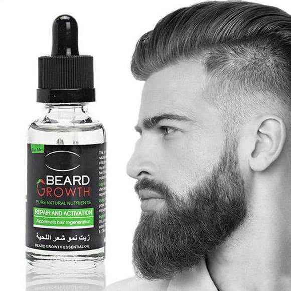 Pack Of 2 Hair & Beard Growth Essential Oil Enhance Facial Whiskers Nutrition Moustache | 24HOURS.PK