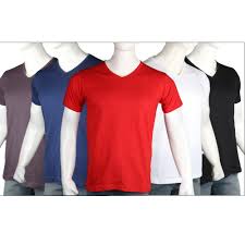 Pack of 5 V Neck T-Shirt | 24hours.pk