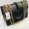 Women's Shoulder Chain Bag, Mini Square Bag, Black | 24HOURS.PK
