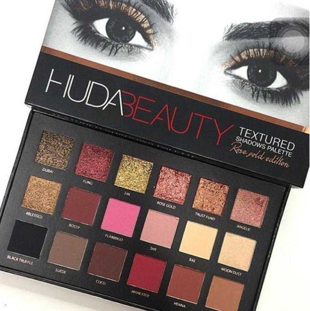 18 Colors Eyeshadow Makeup beauty Fashion Blush Eye Face Rose Gold Textured Make up Eye shadow Palette Make Up | 24hours.pk