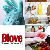 Cindrella Heat Resistant Dish Glass Cutlery Scrubber Cleaner Silicone Dishwashing Glove | 24HOURS.PK