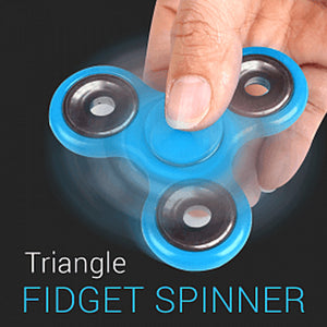 Pack of 5 Plastic Triangle Fidget Hand Finger Spinner | 24hours.pk