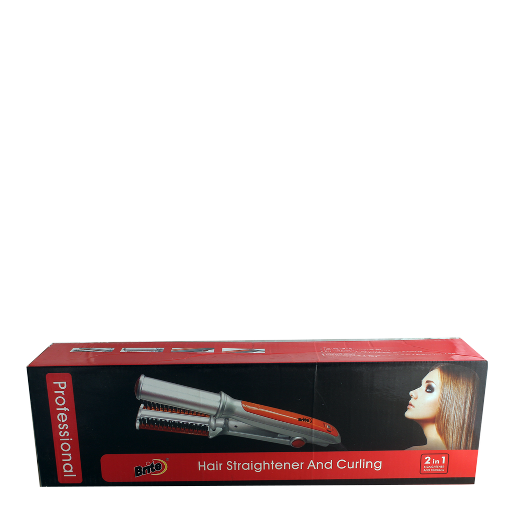 Professional Brite Straightener  and Curling 2 in 1 | 24hours.pk
