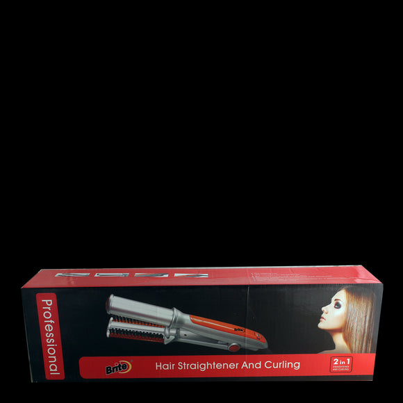 Professional Brite Straightener  and Curling 2 in 1 | 24hours.pk