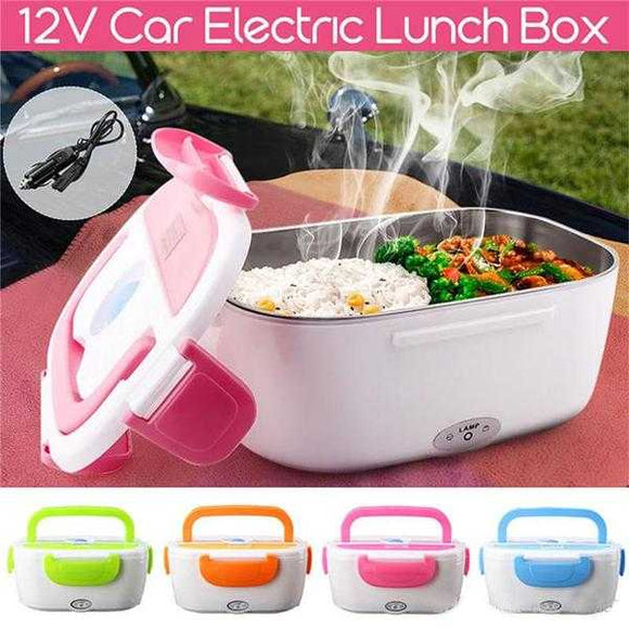 Portable Electric Lunch Box Heated Food Containers Meal Prep Rice Food Warmer Dinnerware Sets For Kid Bento Box Travel/Office (001) | 24HOURS.PK