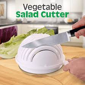 60 Second Salad Maker Cutter Bowl Salad Cutter Chopper - Healthy, Fresh Salads Made Easy! | 24HOURS.PK