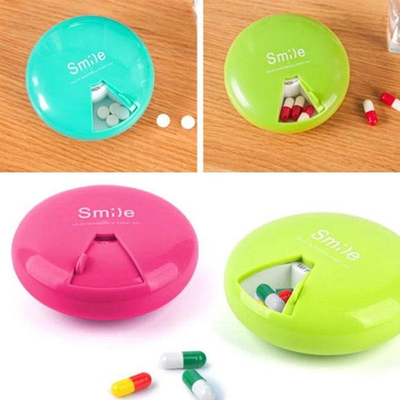 Pack of 2 Portable Smile Pill Box (2003) | 24hours.pk