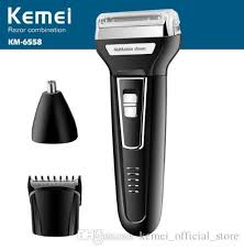 Kemei - 6558 - 3 in 1 Reciprocating Electric Shaver - Black | 24hours.pk