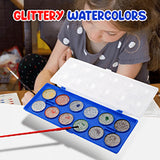 Pack Of 2, Glittery Watercolors With Brush For Kids 3+Ages, MP-301 | 24HOURS.PK