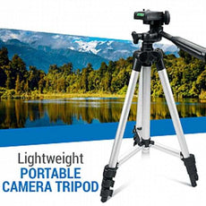 Portable Camera Tripod with Three-dimensional Head & Quick Release Plate | 24HOURS.PK