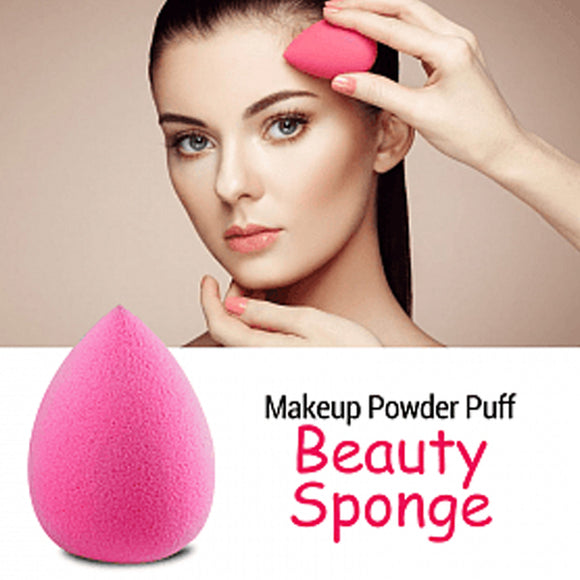 Pack of 2 Queen Mini Smooth Makeup Powder Puff Beauty Sponge Assorted Color (1030) | 24hours.pk